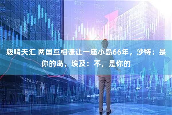 毅鸣天汇 两国互相谦让一座小岛66年，沙特：是你的岛，埃及：不，是你的